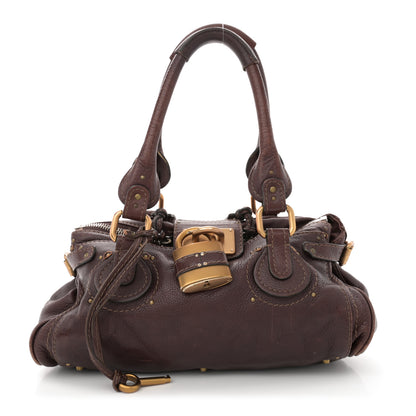 Chloe Calfskin Medium Paddington Satchel Chocolate 1 of 18