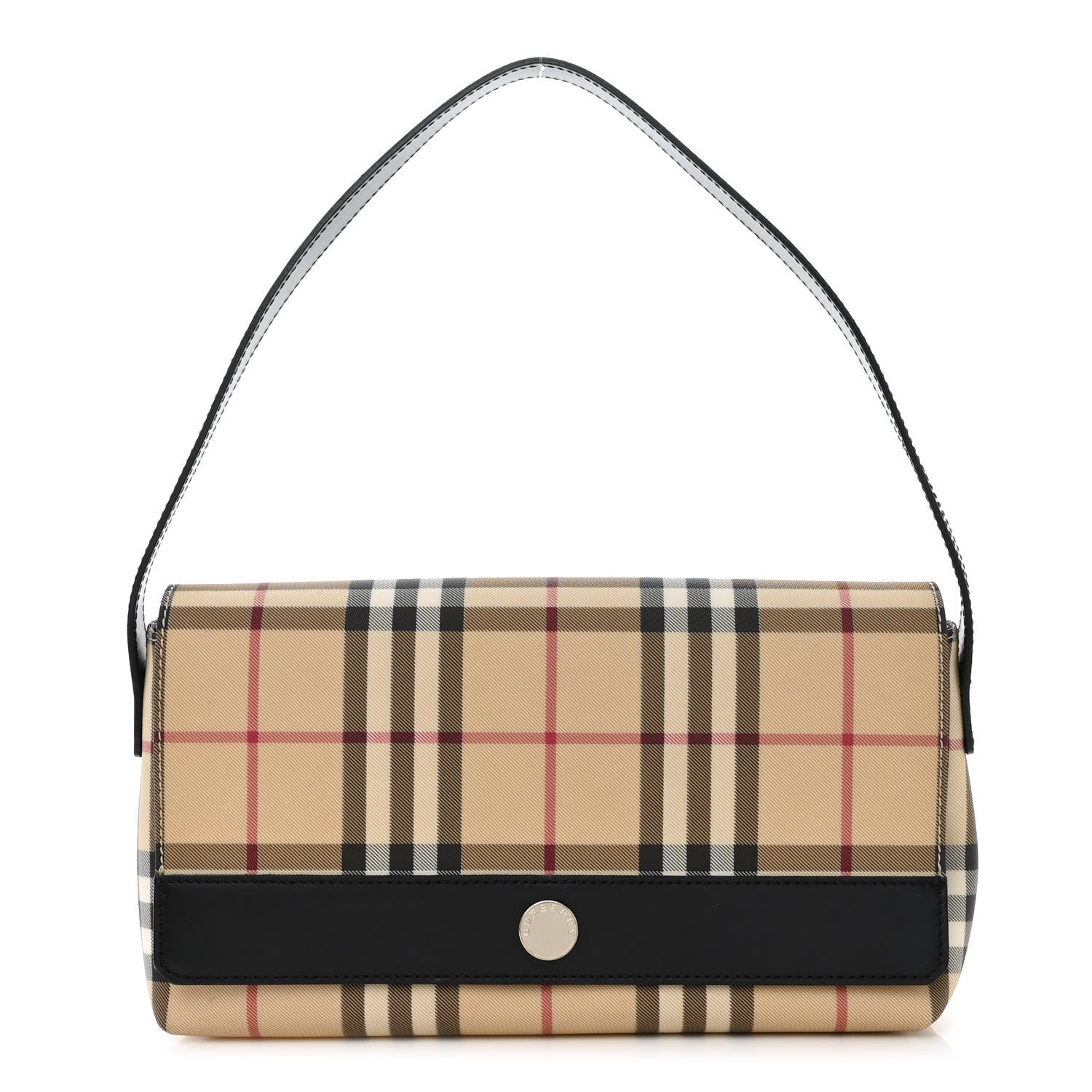 Burberry House Check Flap Shoulder Bag Black 1 of 11
