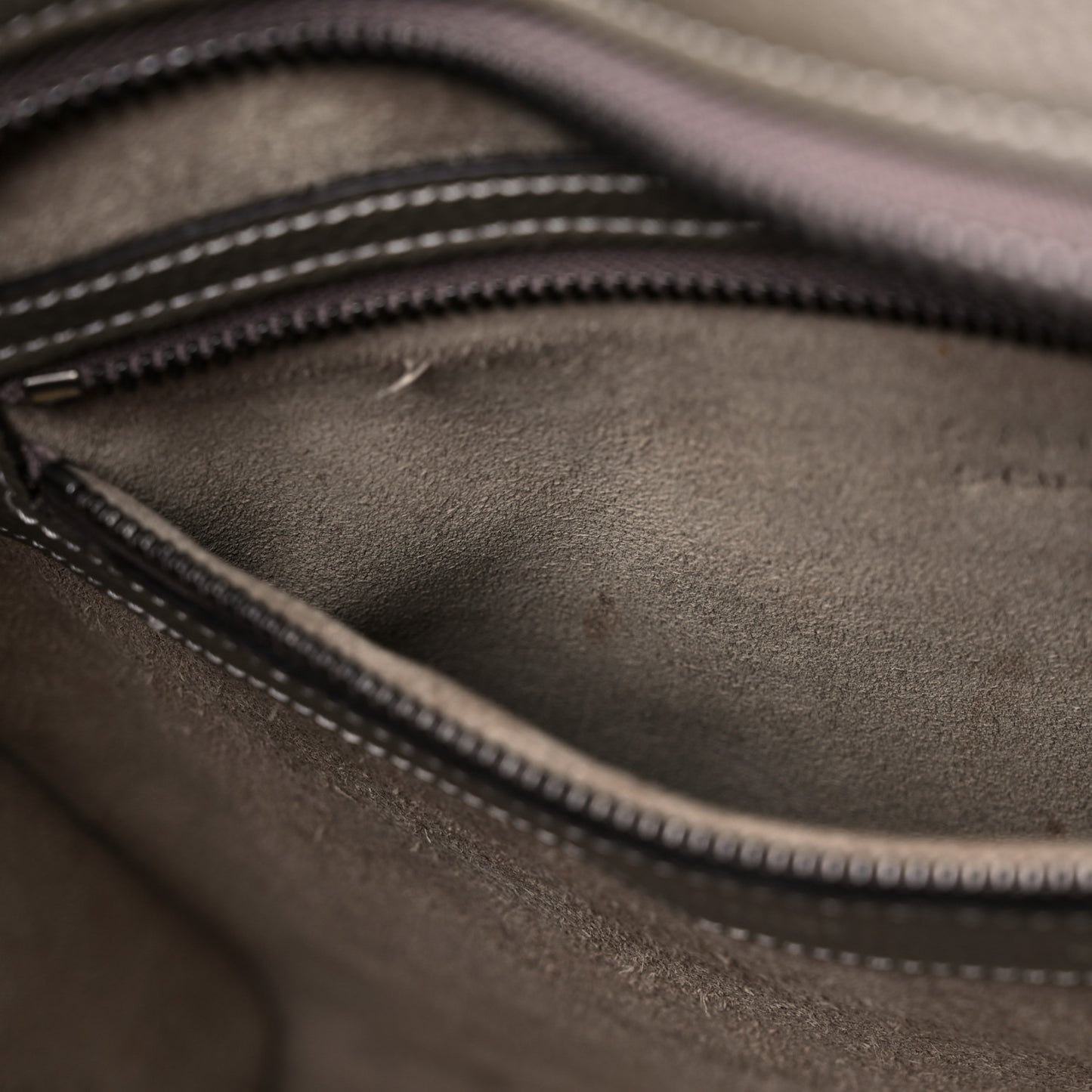 Drummed Calfskin Mini Luggage Souris