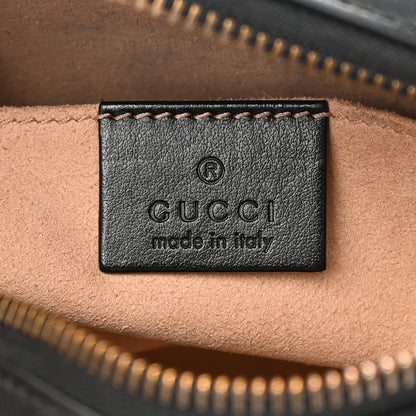 Gucci Calfskin Matelasse Mini GG Marmont Chain Shoulder Bag Black 6 of 11