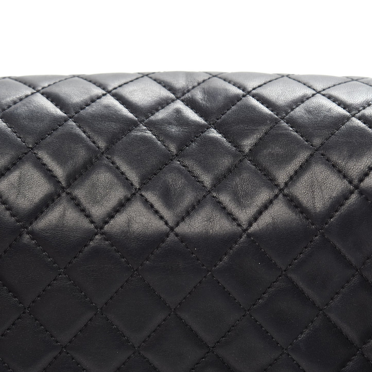 Lambskin Quilted Medium Boy Flap Black