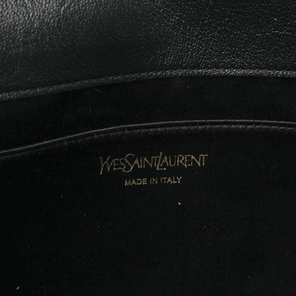 Saint Laurent Calfskin Monogram Large Belle De Jour Clutch Black 6 of 9