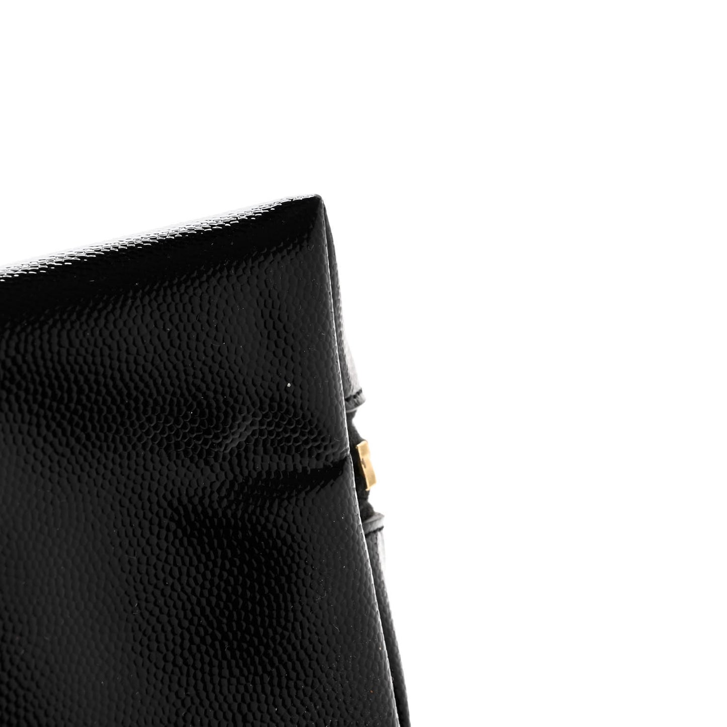 Grained Calfskin Cosmetic Pouch Black