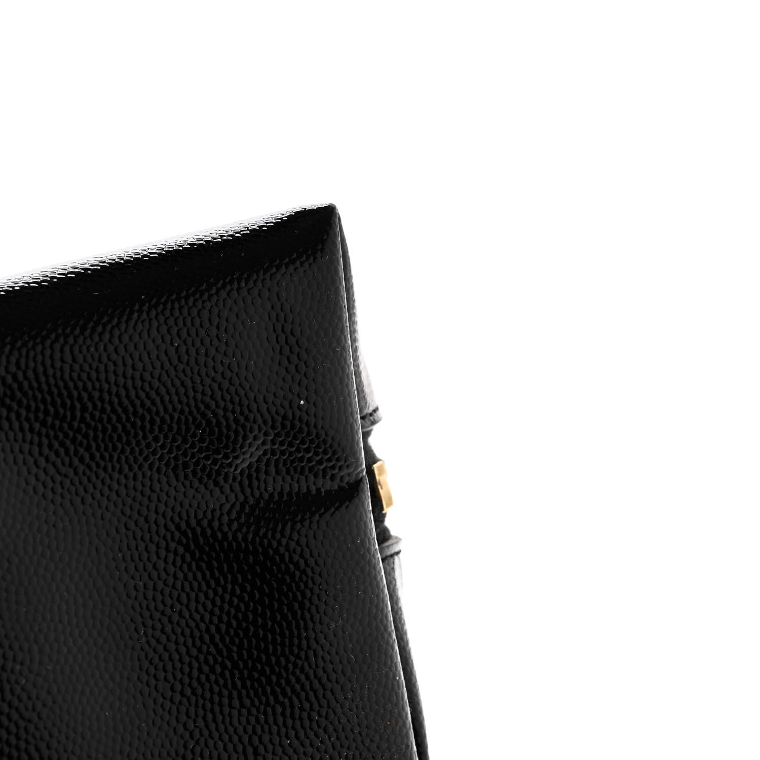 Saint Laurent Grained Calfskin Cosmetic Pouch Black 8 of 8