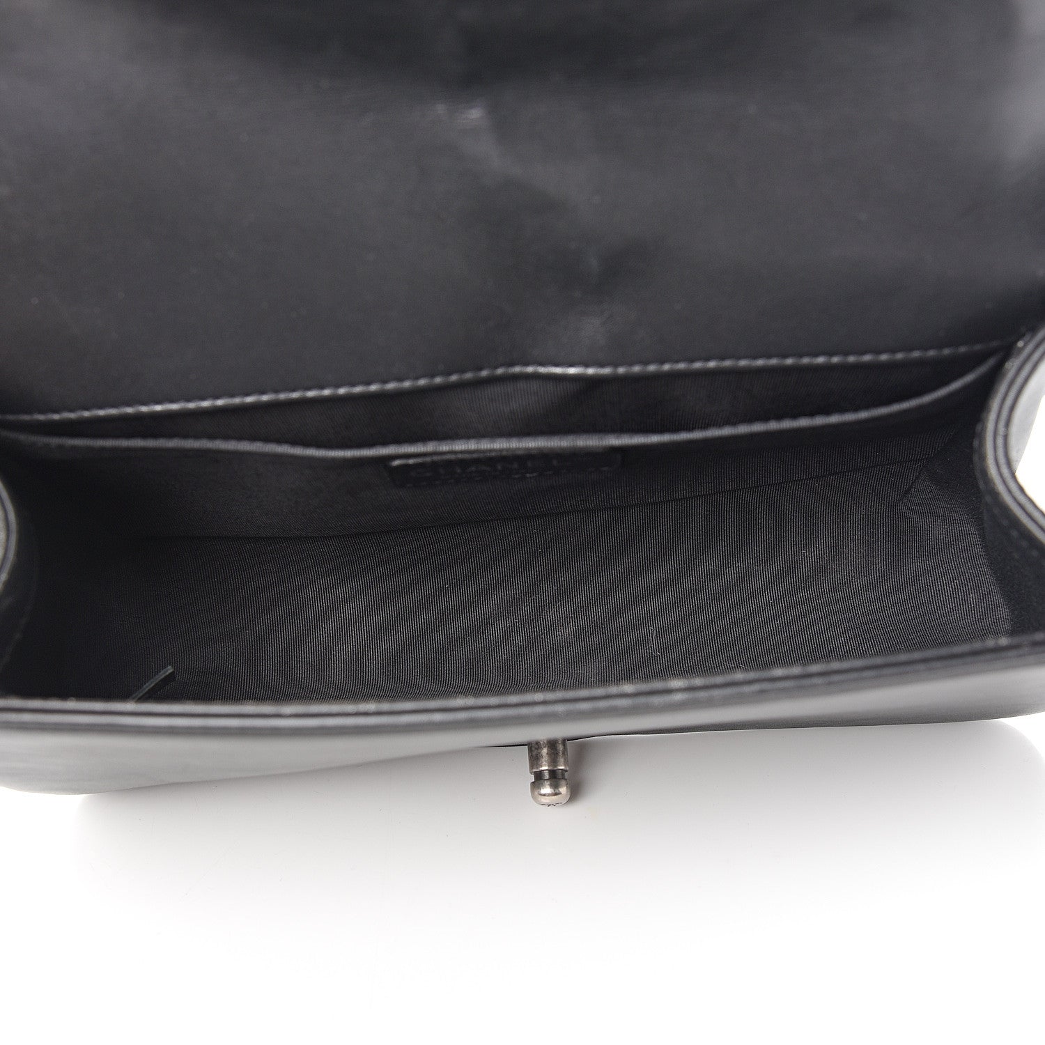 Chanel Faded Calfskin Quilted Medium Studded Boy Flap Black 4 of 10