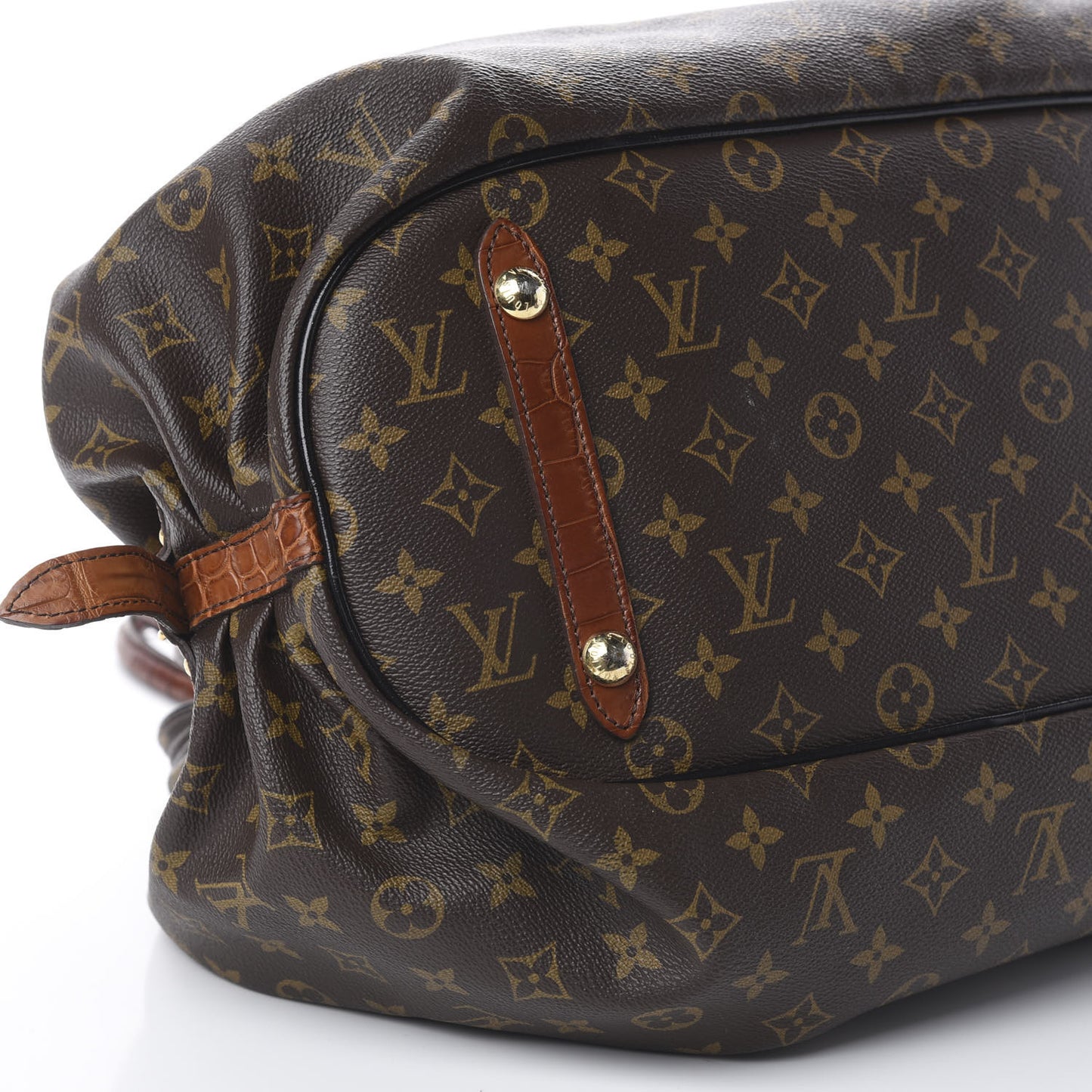 Monogram Alligator Trim Mahina XL