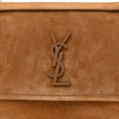 Saint Laurent Suede Monogram Medium Niki Chain Satchel Cinnamon 8 of 10