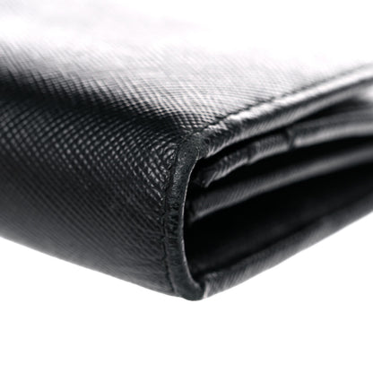 Prada Saffiano Metal Continental Flap Wallet Black 17 of 21