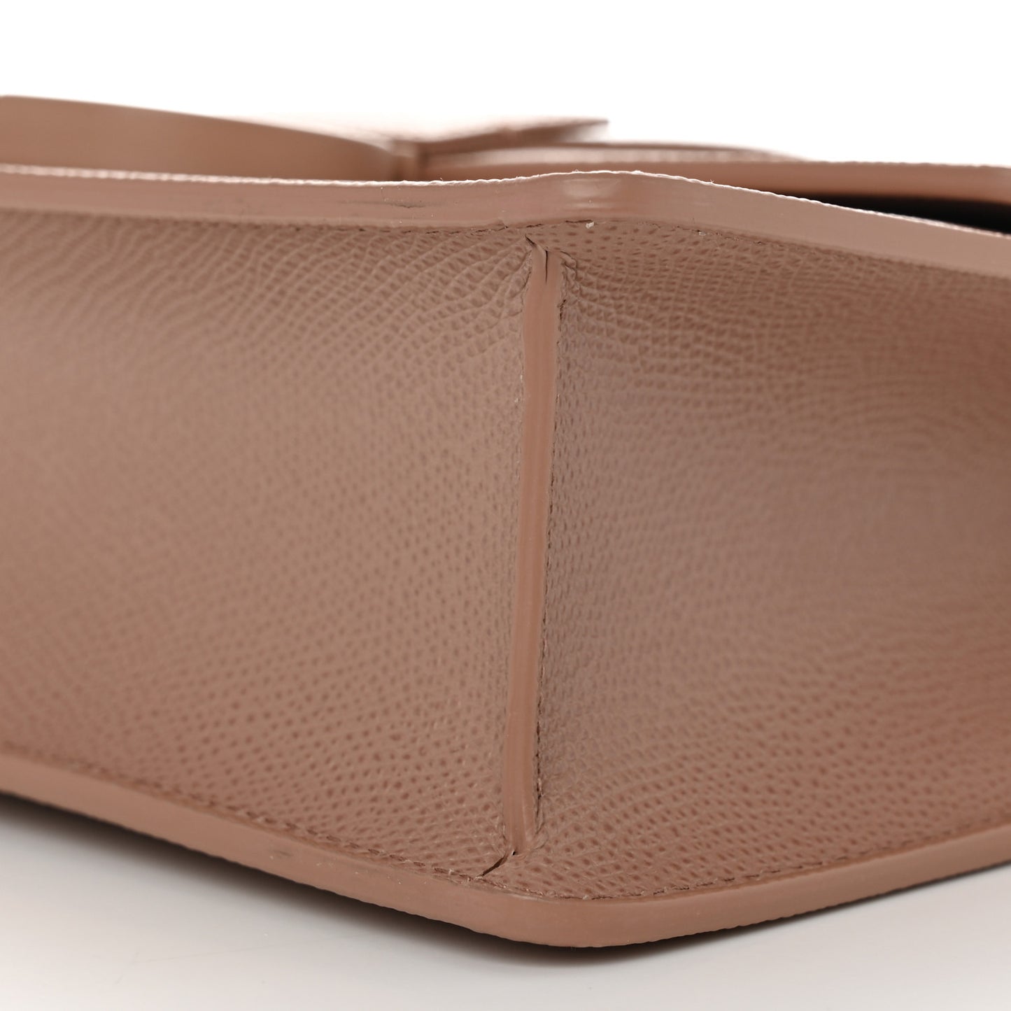Ultra Matte Grained Calfskin 30 Montaigne Flap Bag Blush