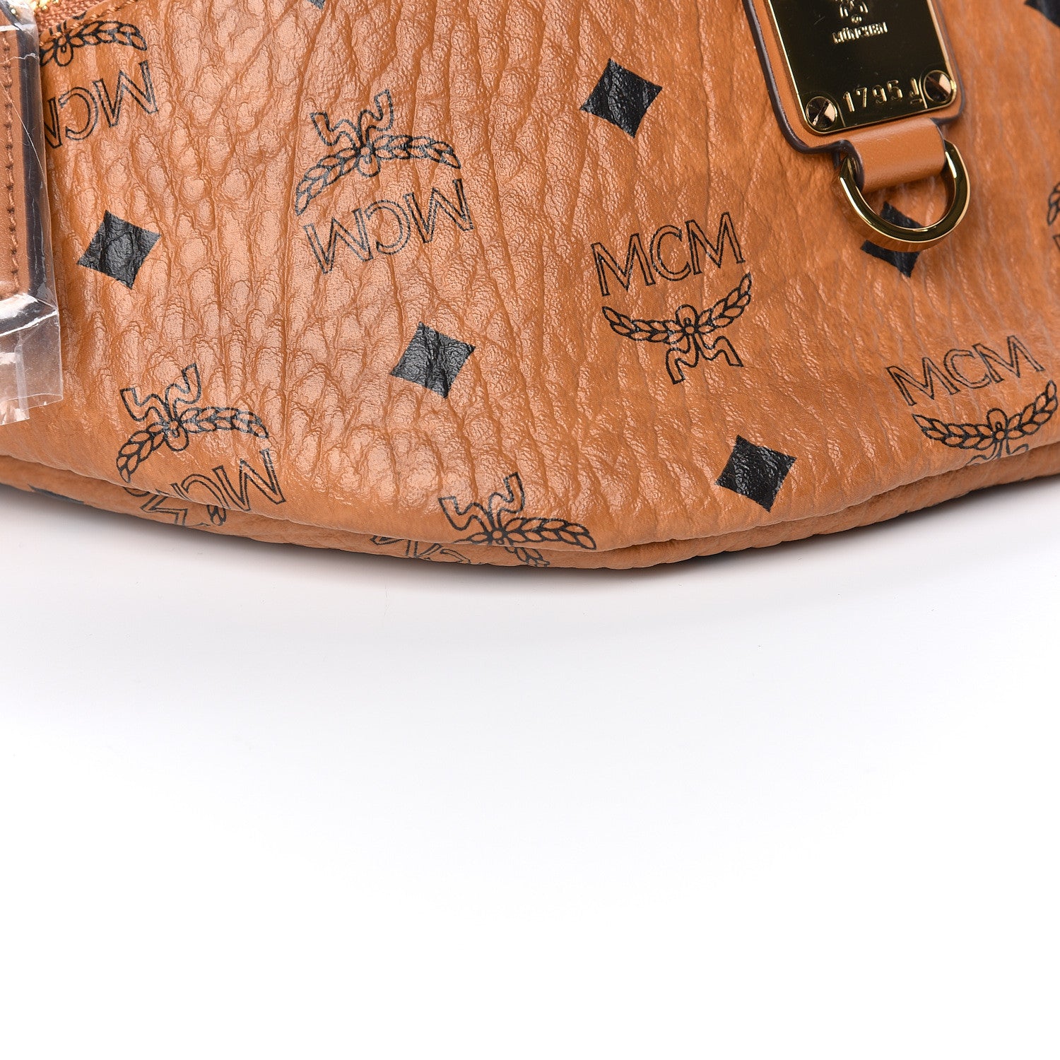 MCM Visetos Small Fusten Belt Bag Cognac 7 of 9