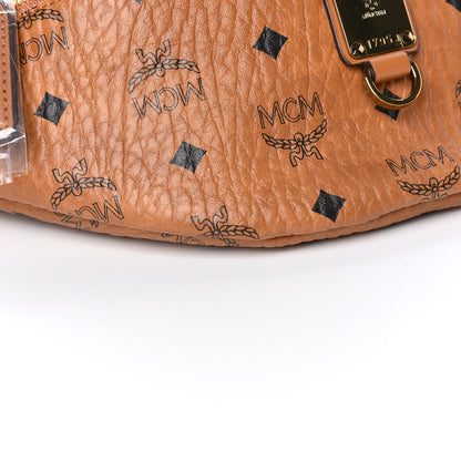 MCM Visetos Small Fusten Belt Bag Cognac 7 of 9