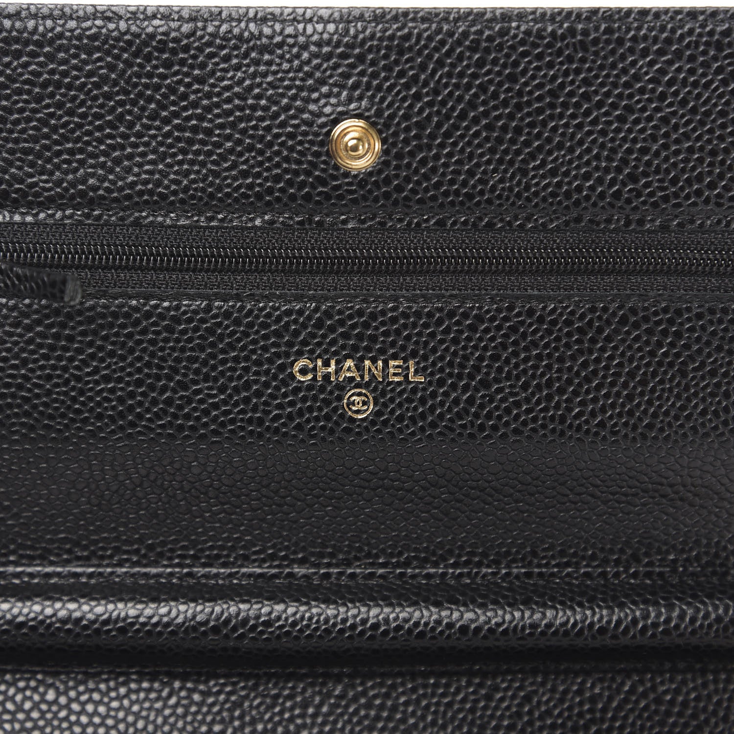 Chanel Caviar Quilted Wallet On Chain WOC Black 6 of 14