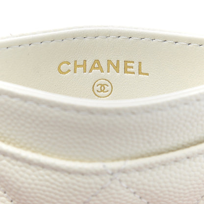Chanel Caviar Quilted Card Holder White 6 of 8
