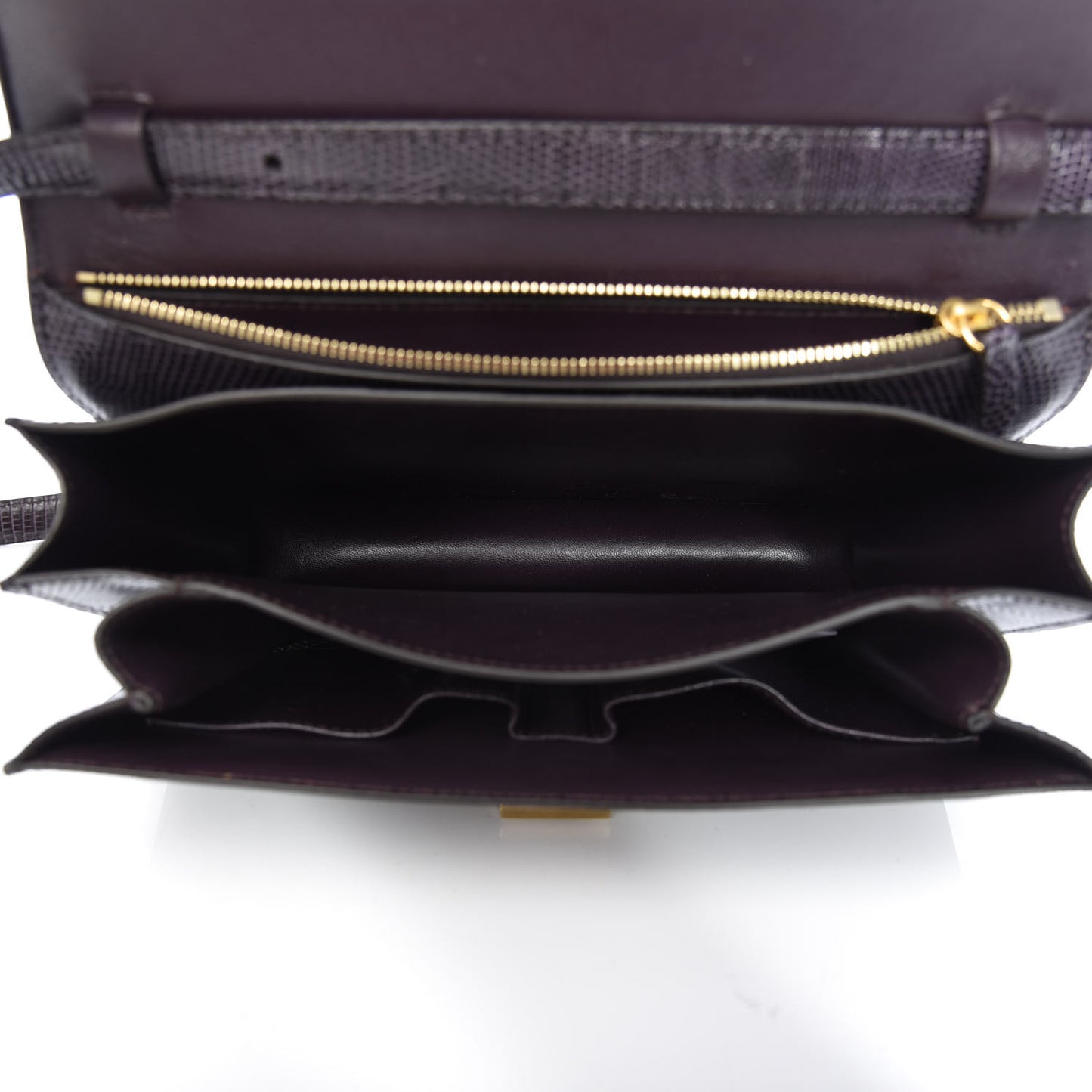 Lizard Medium Classic Box Flap Bag Velvet