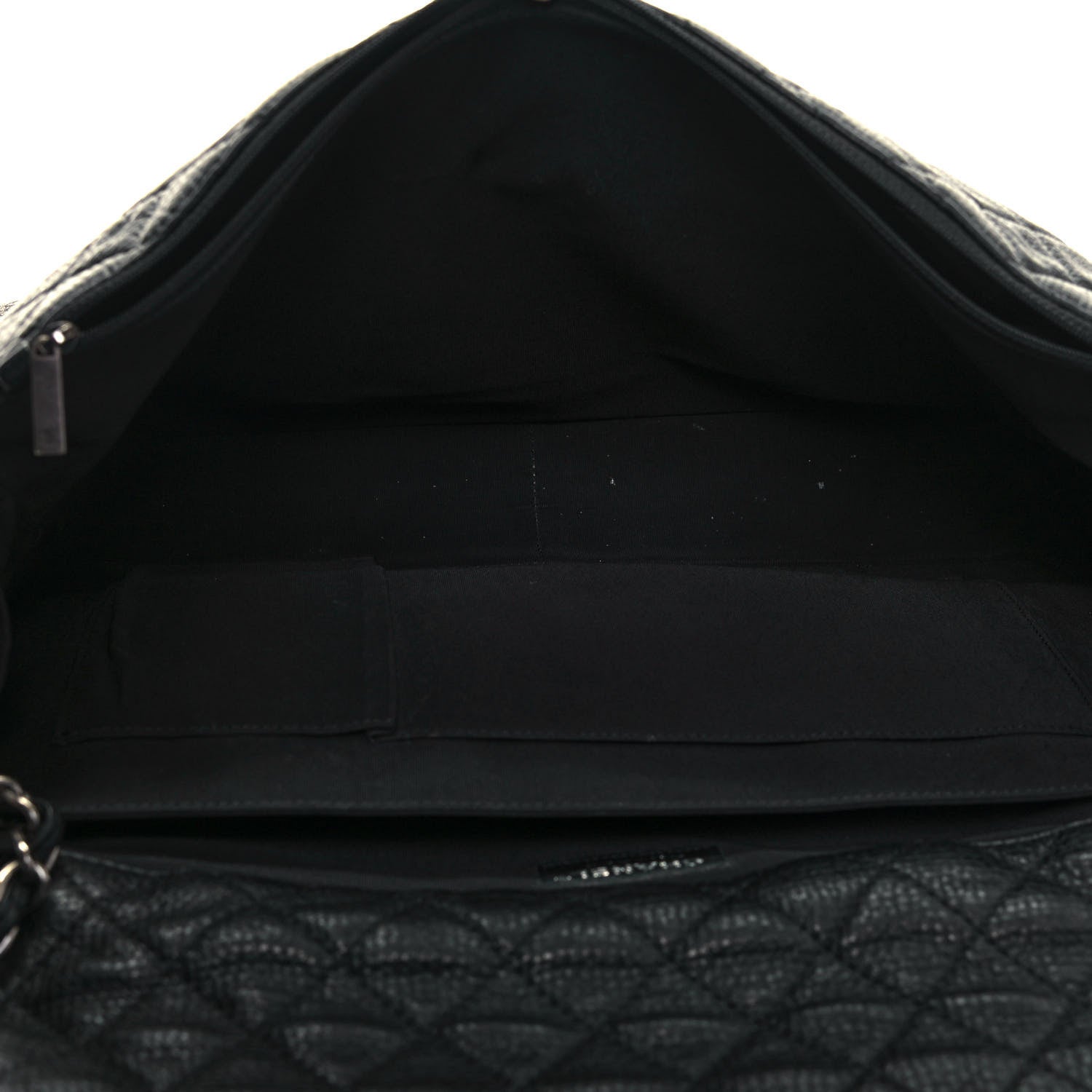 Chanel Calfskin Quilted XXL Travel Flap Bag Black 5 of 17
