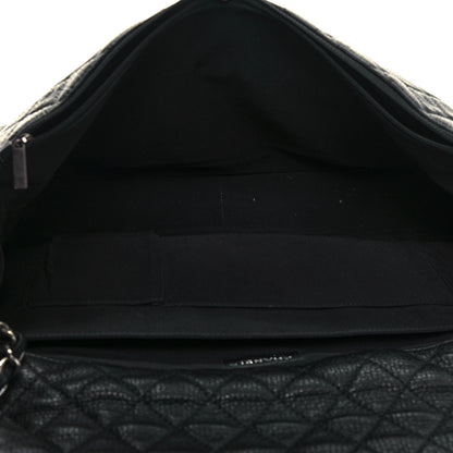 Chanel Calfskin Quilted XXL Travel Flap Bag Black 5 of 17