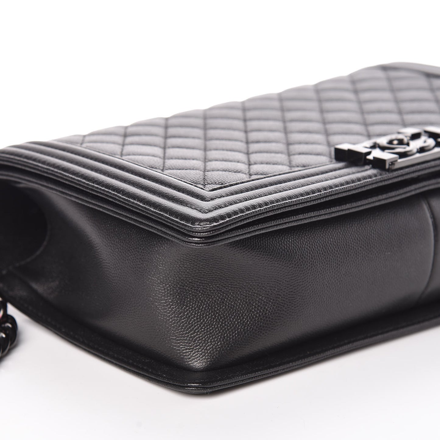 Caviar Quilted New Medium Boy Flap So Black