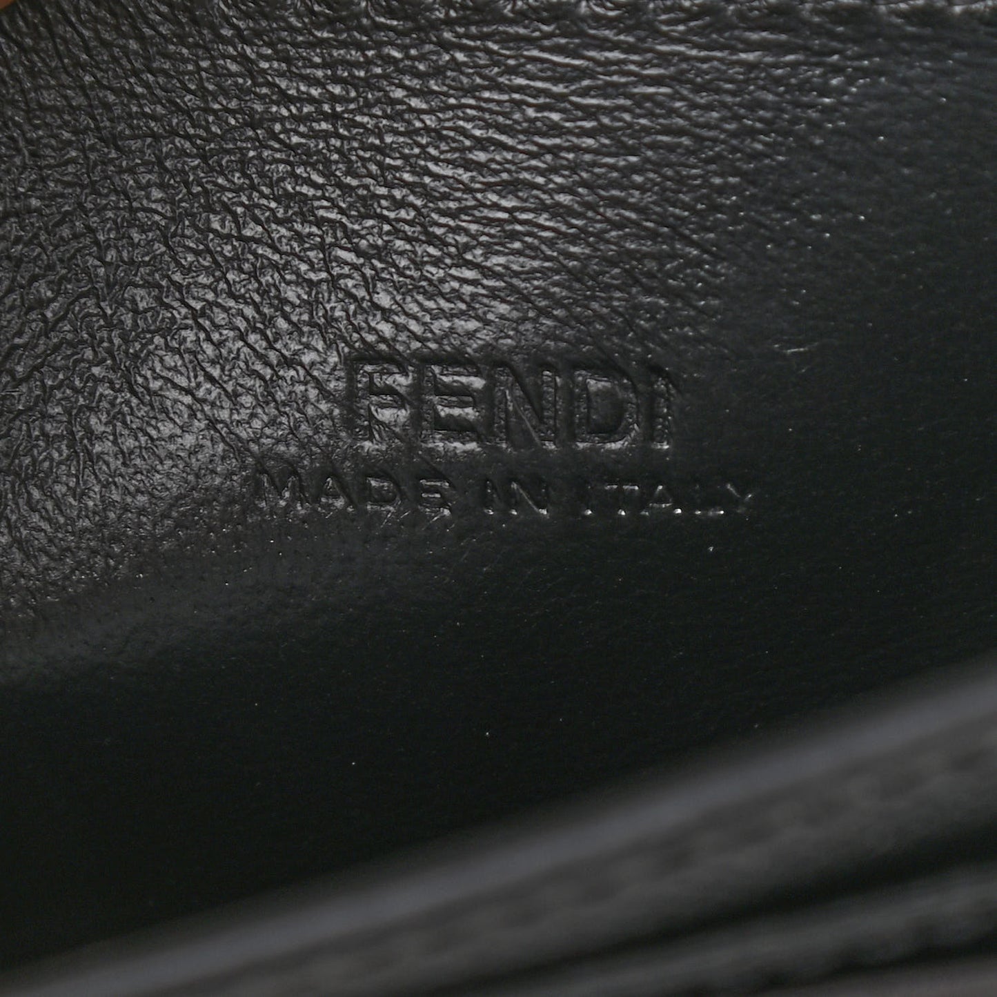 Vitello Cruise F is Fendi Geometric Flap Wallet on Chain Black