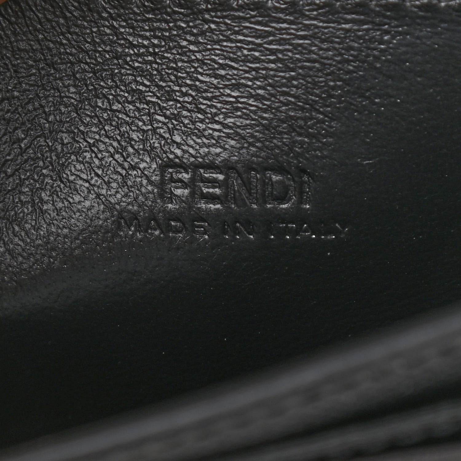 Fendi Vitello Cruise F is Fendi Geometric Flap Wallet on Chain Black 5 of 8