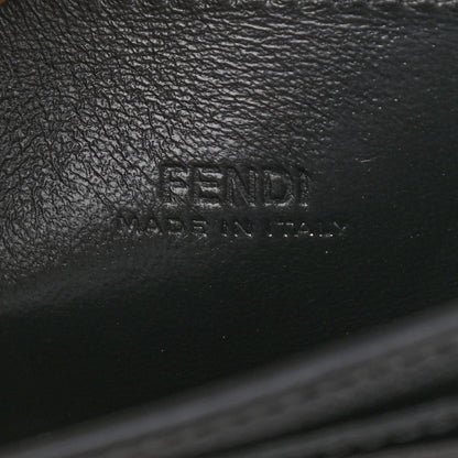 Fendi Vitello Cruise F is Fendi Geometric Flap Wallet on Chain Black 5 of 8