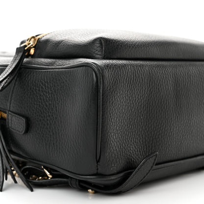Gucci Pebbled Calfskin Soho Chain Backpack Black 9 of 11