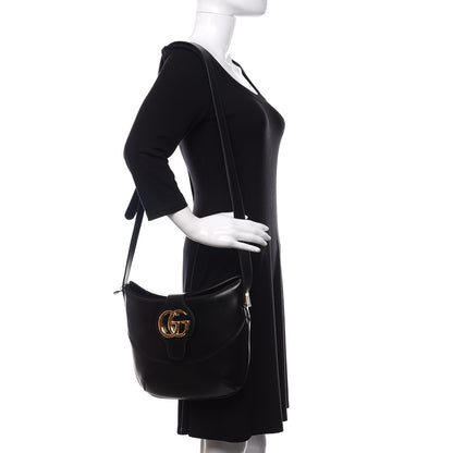 Gucci Calfskin Medium Arli Shoulder Bag Black 2 of 14