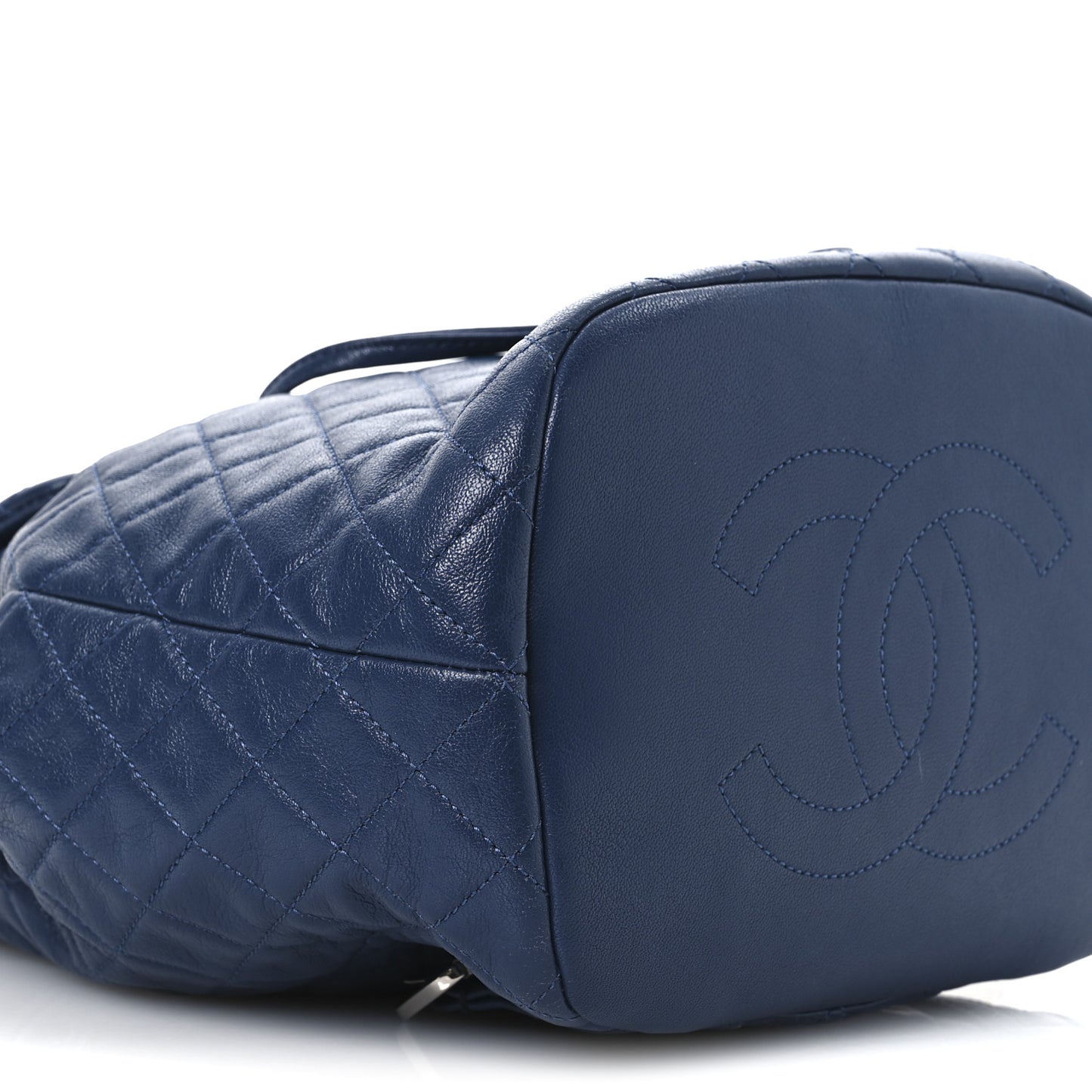 Calfskin Quilted Small Urban Spirit Backpack Blue