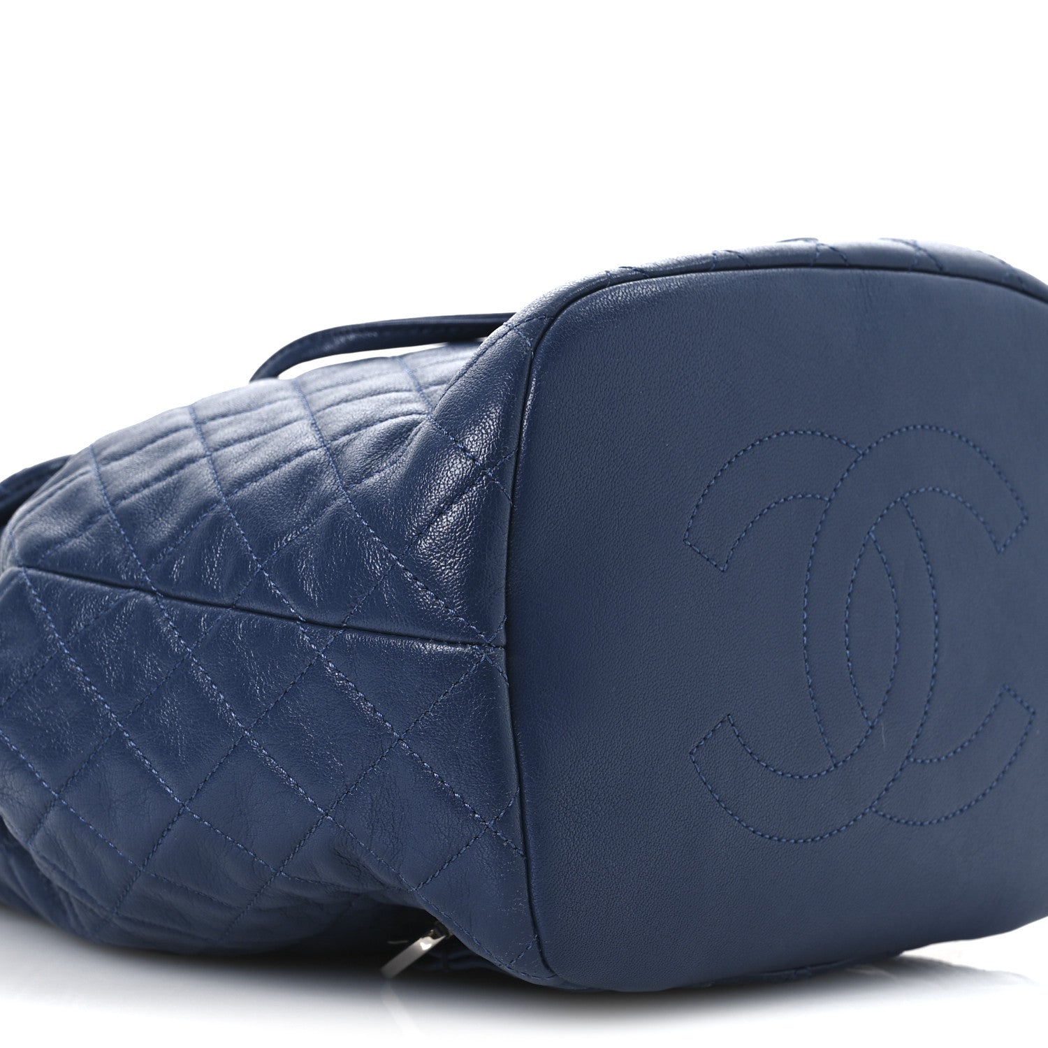 Chanel Calfskin Quilted Small Urban Spirit Backpack Blue 9 of 13