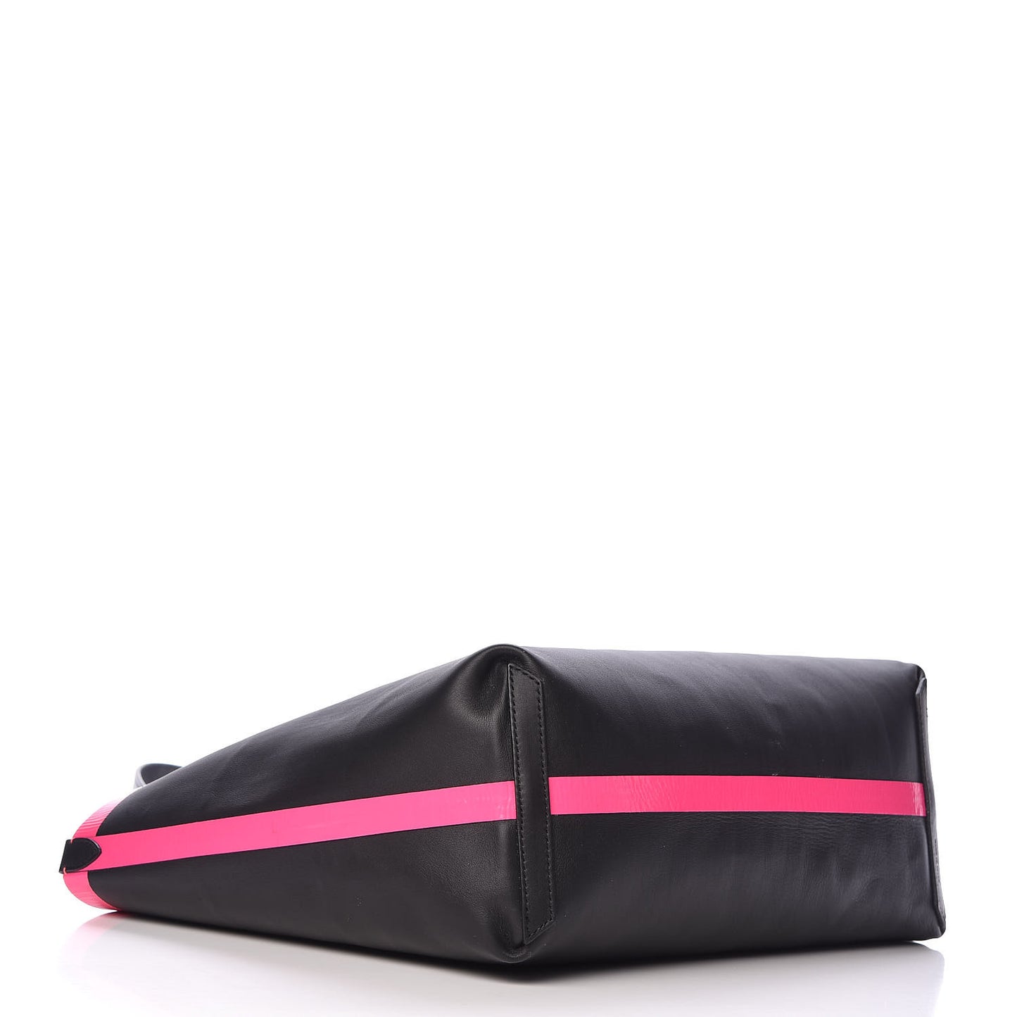 Canvas Mega Check The Giant Reversible Tote Black Neon Pink