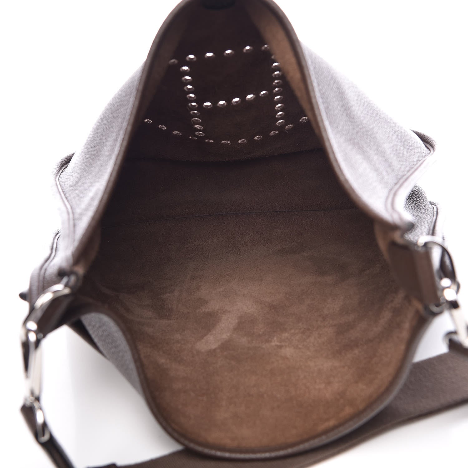 Hermes Taurillon Clemence Evelyne III GM Chocolate 5 of 9