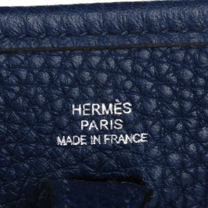 Hermes Taurillon Clemence Amazone Evelyne TPM Bleu Saphir Paradis 8 of 11