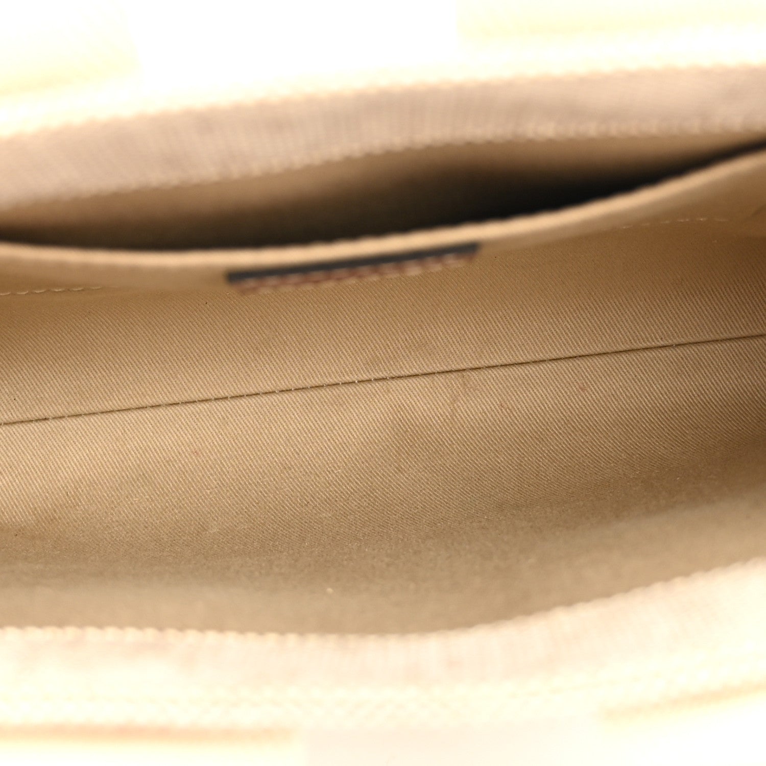 Chloe Cotton Calfskin Small Woody Ribbon Tote With Strap White Brown 5 of 10