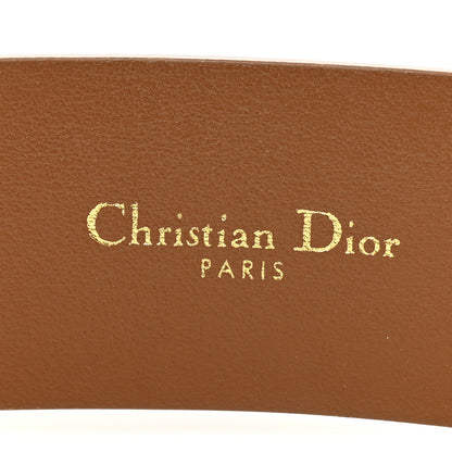Christian Dior Calfskin 30 Montaigne Belt 85 Brown 3 of 6