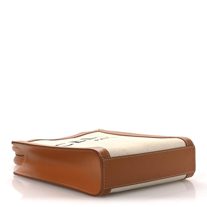Celine Canvas Calfskin Mini Vertical Cabas Natural Tan 4 of 10