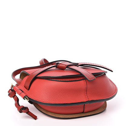 Loewe Grained Calfskin Mini Gate Crossbody Bag Scarlet Burnt Red 4 of 9