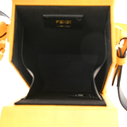 Fendi Vitello Fluffy Logo Vertical Box Yellow Box Black 5 of 8
