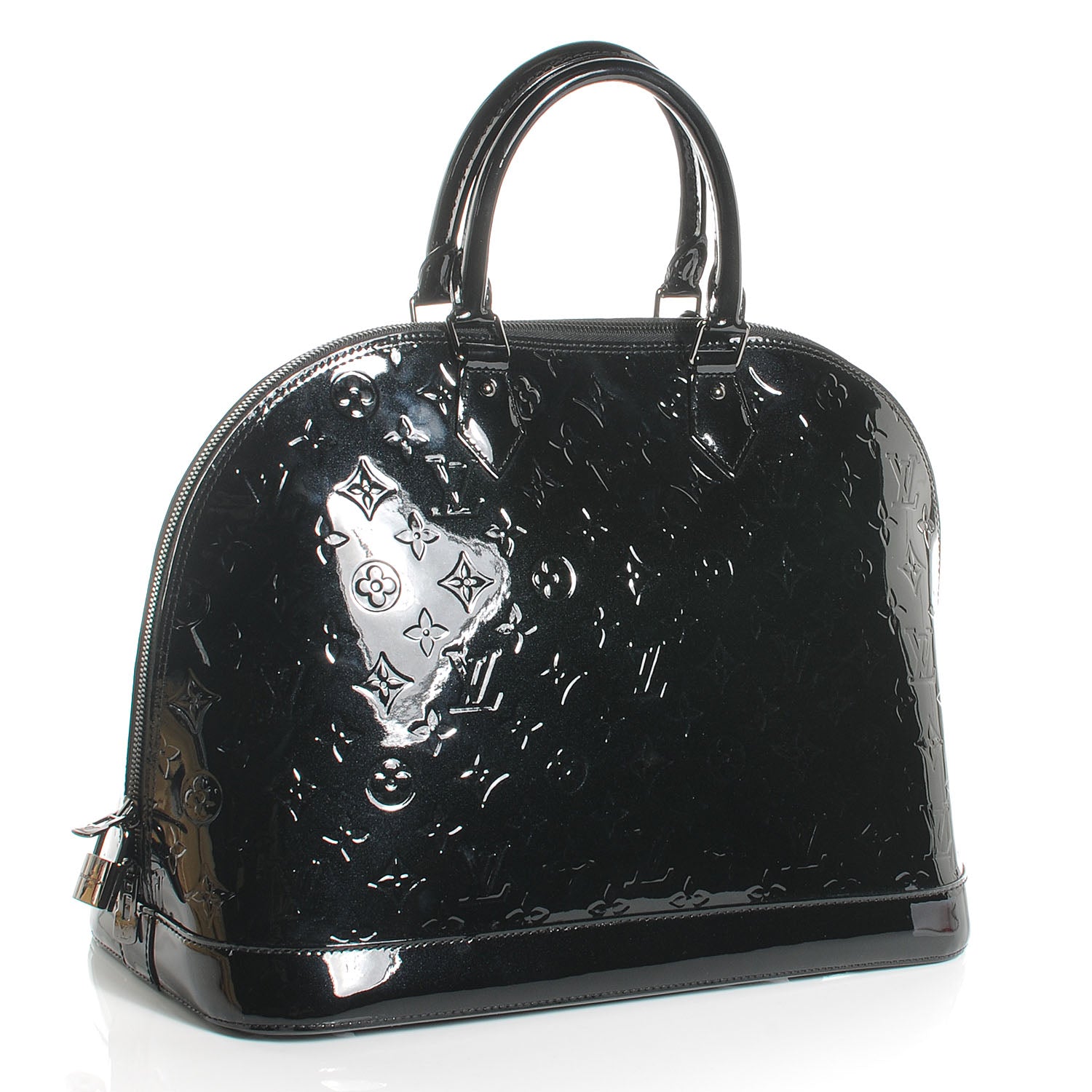 Louis Vuitton Vernis Alma GM Noir Magnetique 3 of 7