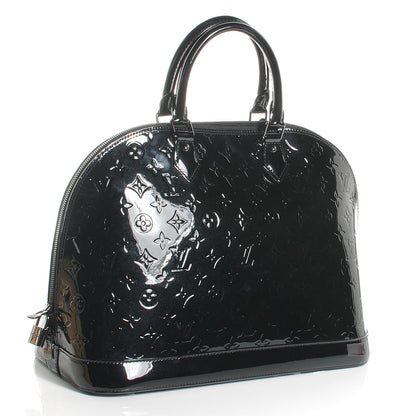 Louis Vuitton Vernis Alma GM Noir Magnetique 3 of 7