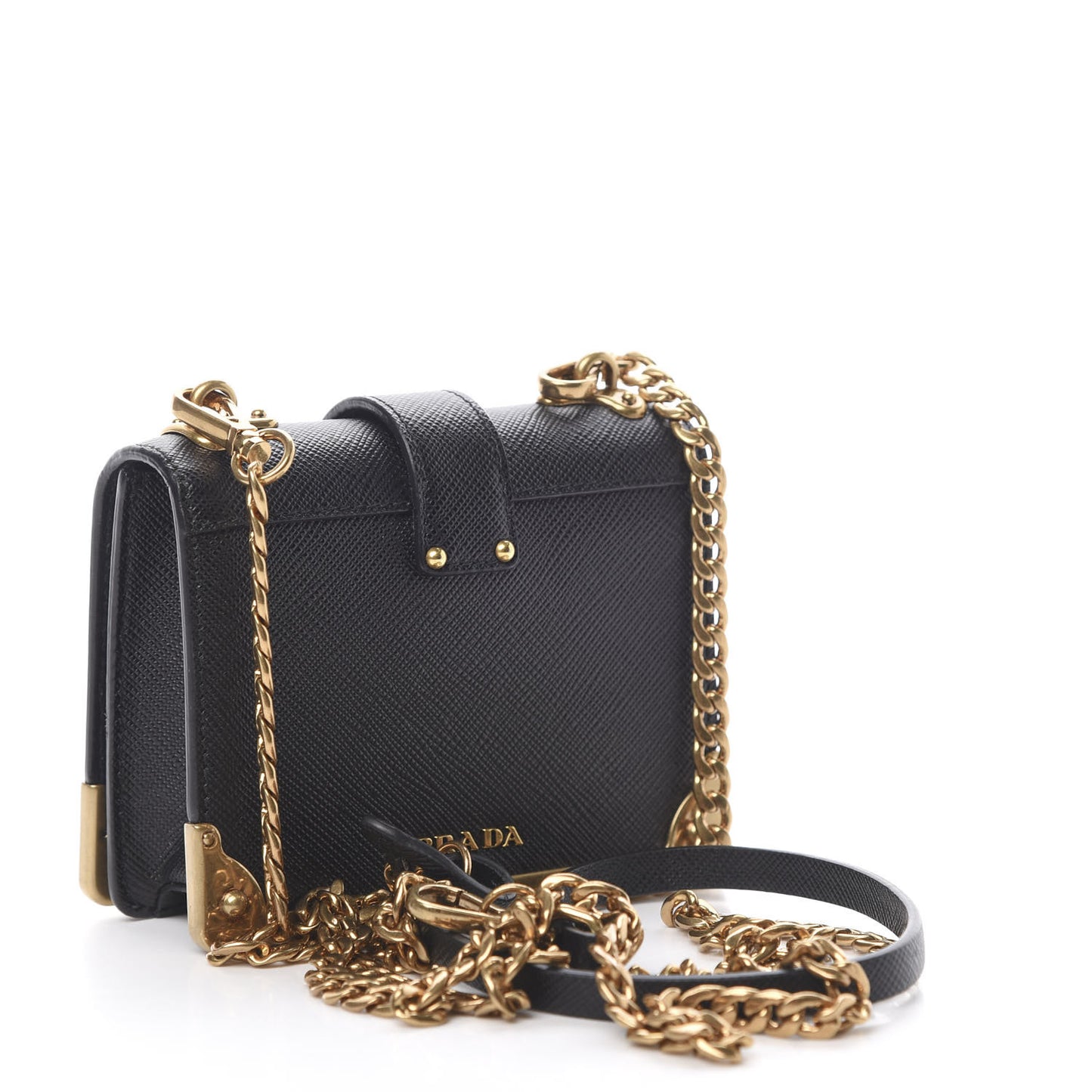 Saffiano Astrology Mini Cahier Bag Black