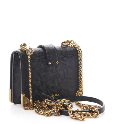 Prada Saffiano Astrology Mini Cahier Bag Black 3 of 11