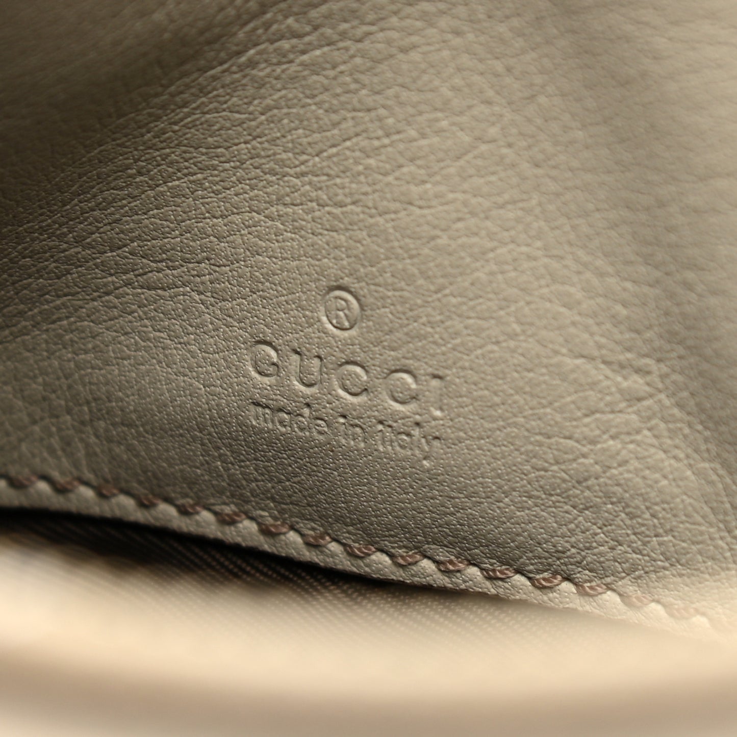 Guccissima Heart Wristlet Off White