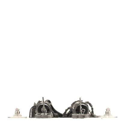 Chanel Metal CC Chain Tassel Paris Shanghai Earrings Ruthenium 3 of 3