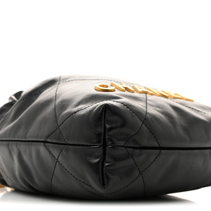 Chanel Shiny Calfskin Quilted Mini Chanel 22 Black 9 of 11