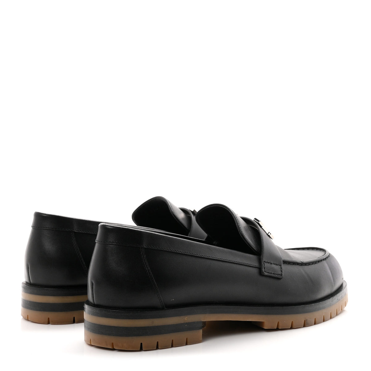 Calfskin Womens Faubourg Loafers 40 Black