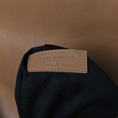 Saint Laurent Nubuck Shearling Monogram Medium Niki Chain Satchel Ivory Natural Tan 8 of 11