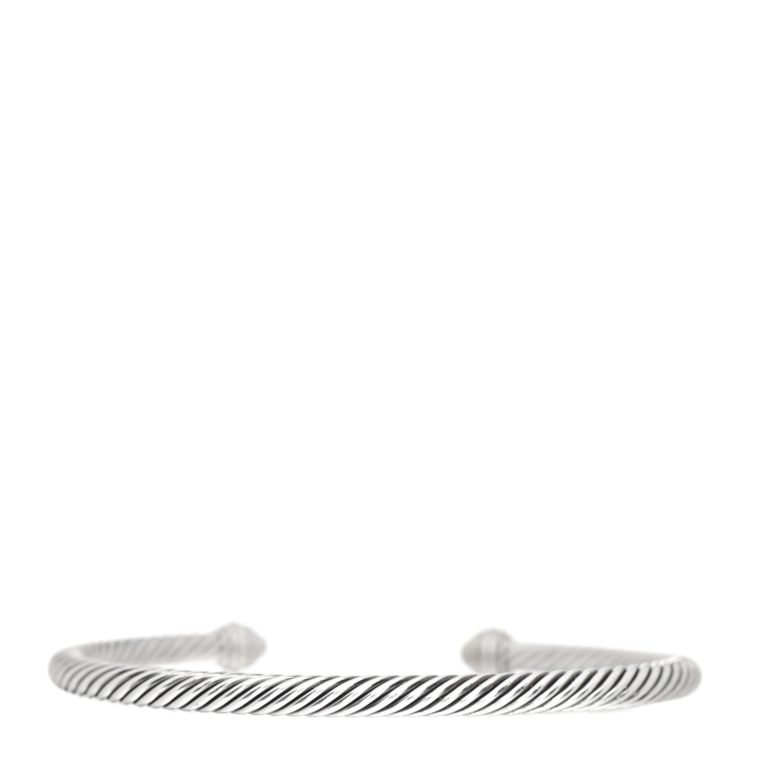 David Yurman Sterling Silver 18K Yellow Gold 4mm Cable Classics Bracelet 3 of 5