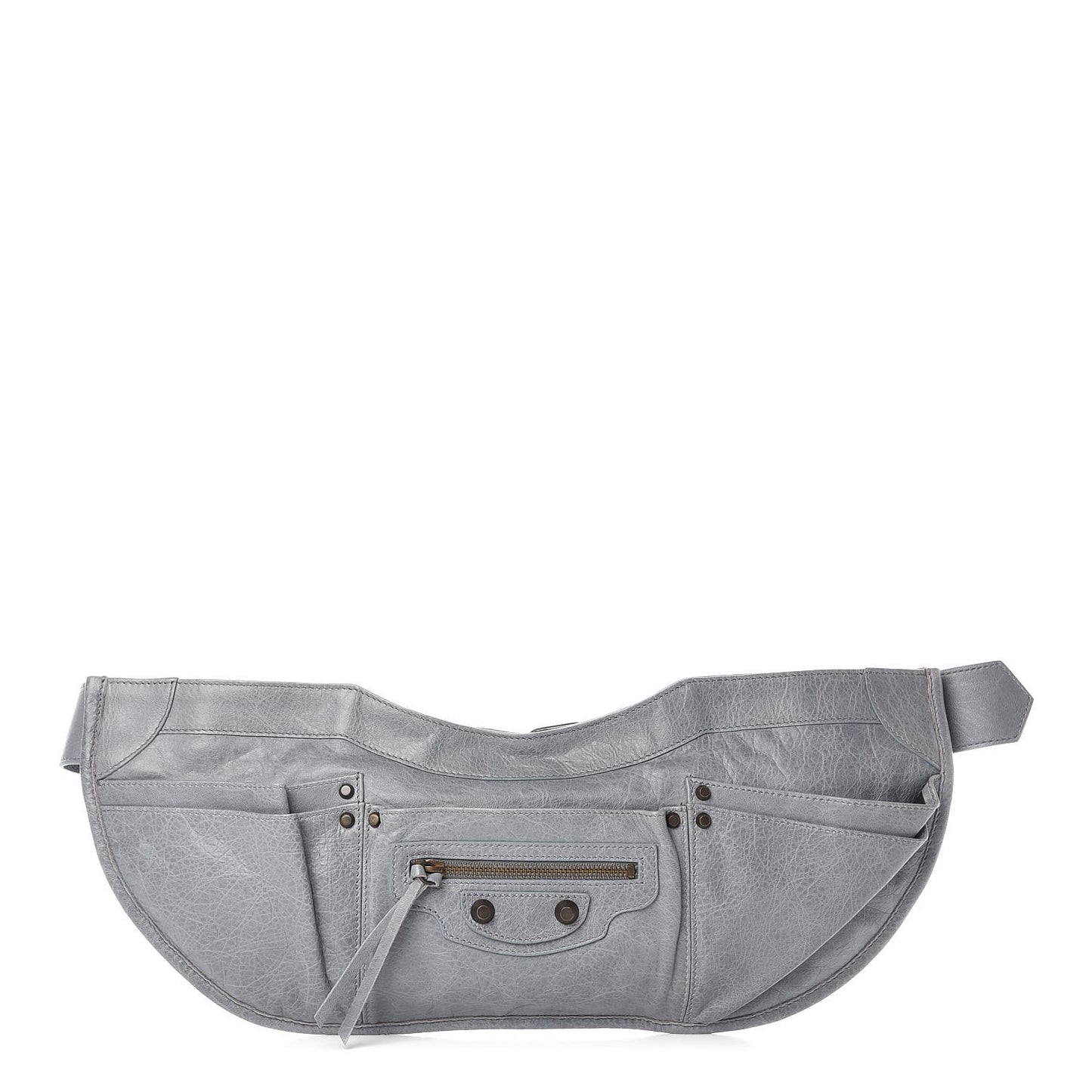Agneau Classic Hardware Belt Bag Ardoise