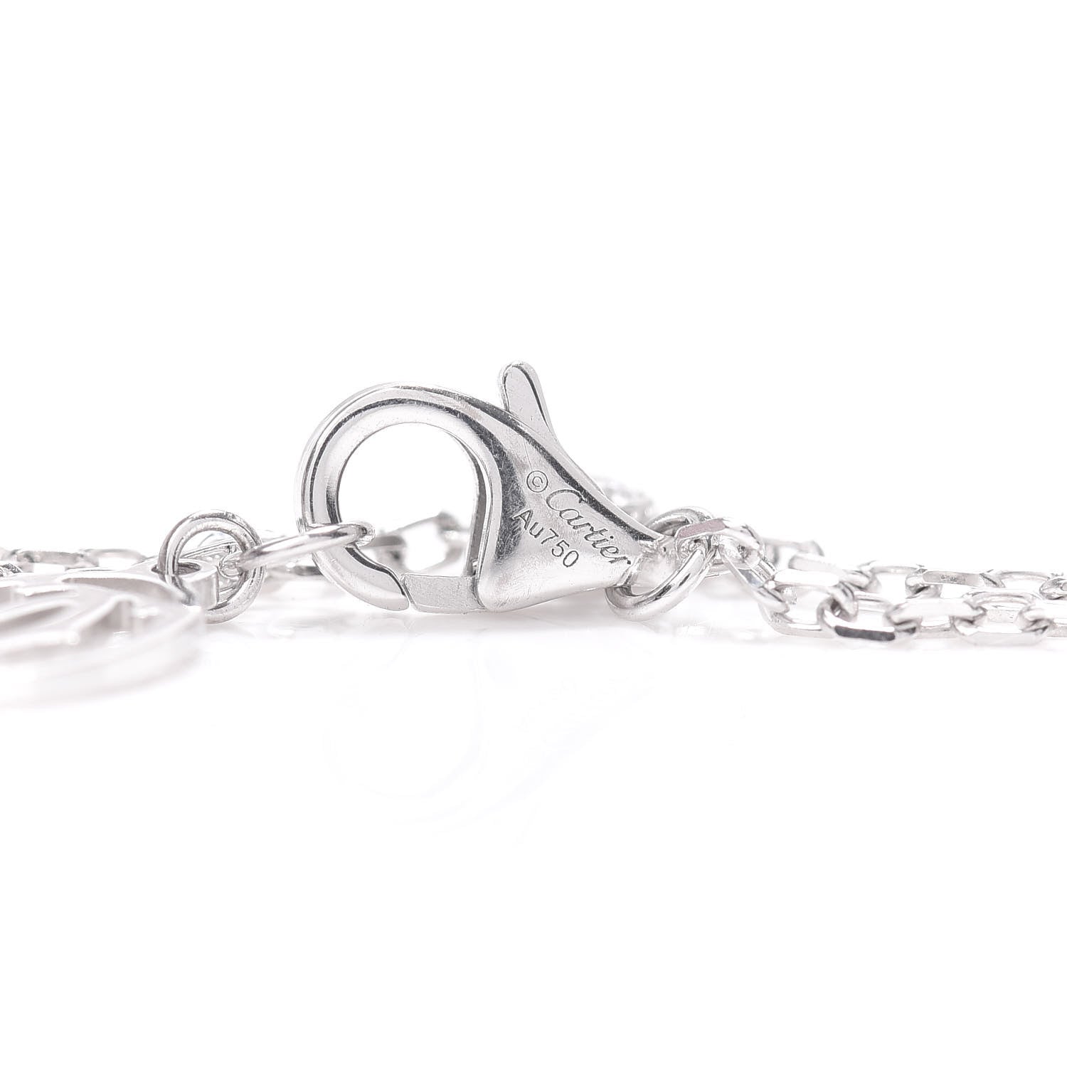 Cartier 18K White Gold Diamond SM D'Amour Bracelet 4 of 4