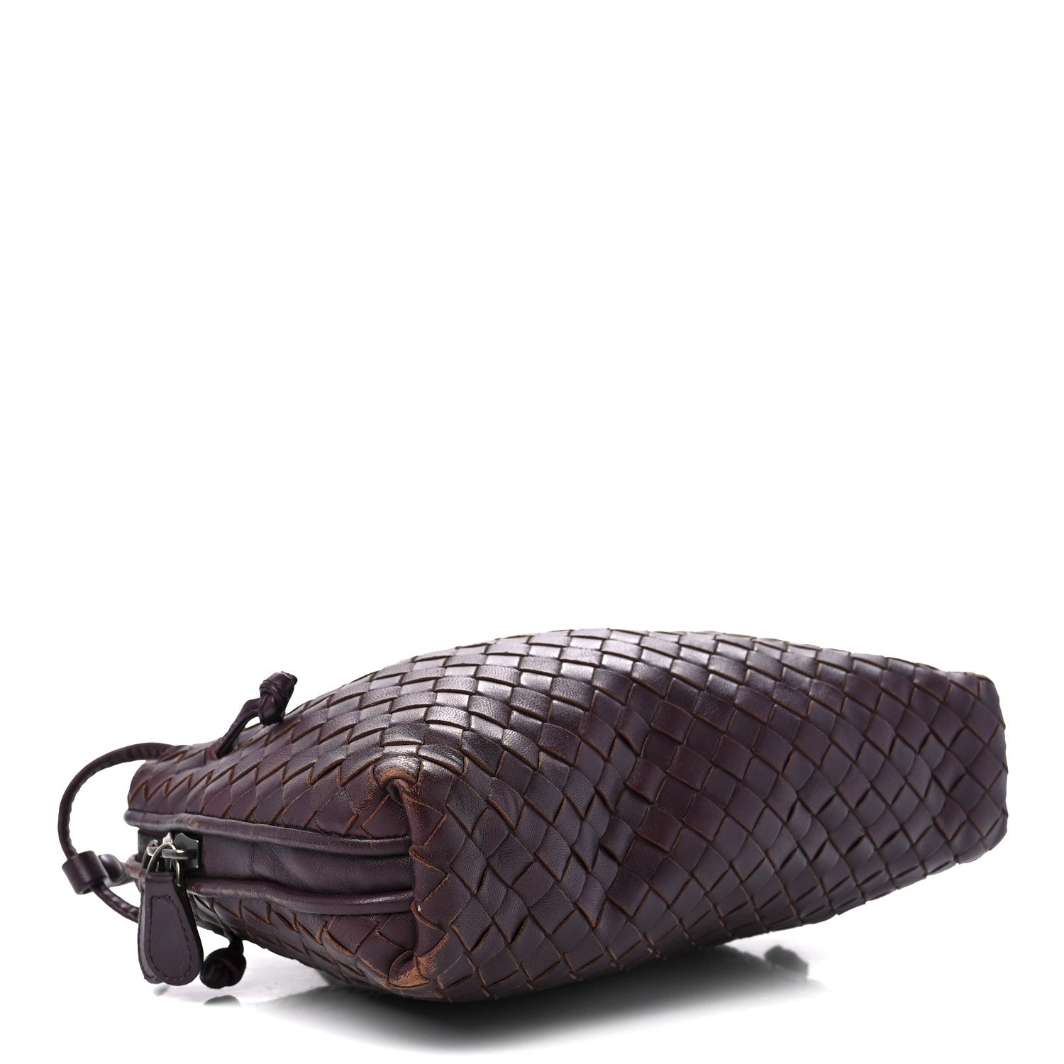 Bottega Veneta Nappa Intrecciato Nodini Crossbody Messenger Burgundy 5 of 17