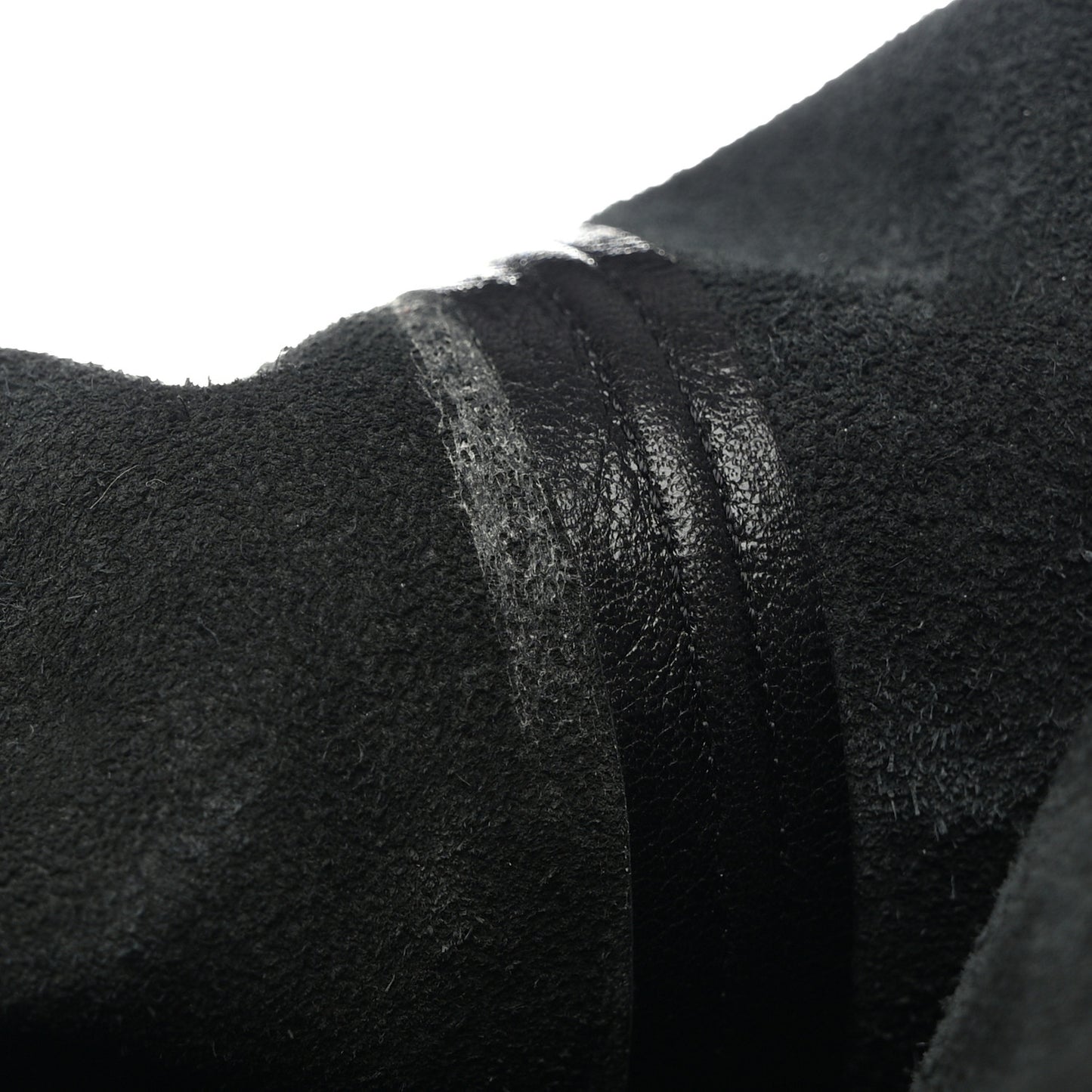 Deauville Calfskin Cinched Knee High Boots 37 Black